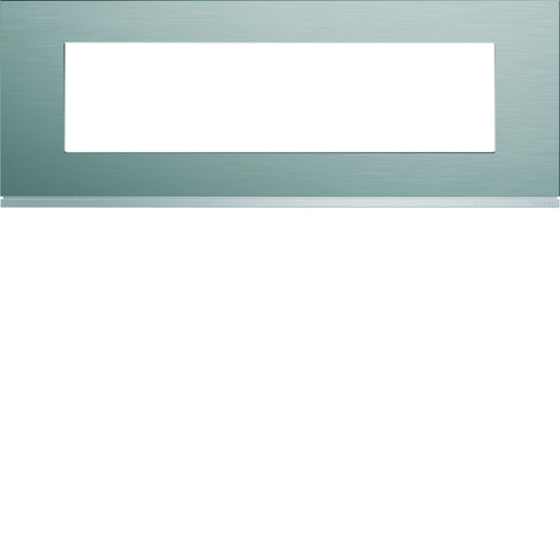 [HAG-WXP4208] Plaque de finition Gallery 8 modules Bright inox entraxe 71 mm WXP4208