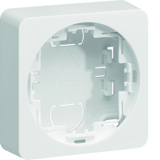 [HAG-WJA681B] Boîte saillie simple pour mécanisme Ateha Associable Blanc WJA681B