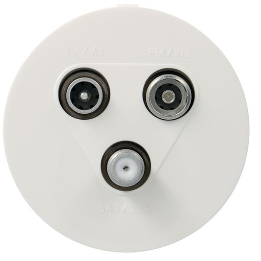 [HAG-WJA257B] ateha Prise TV + FM + SAT 2 câbles associable WJA257B