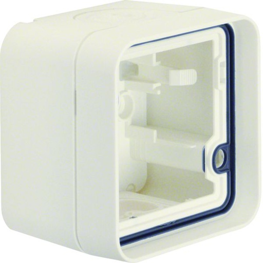 [HAG-WNA681B] Boîte simple Cubyko étanche IP55 blanc associable pour pose en saillie WNA681B