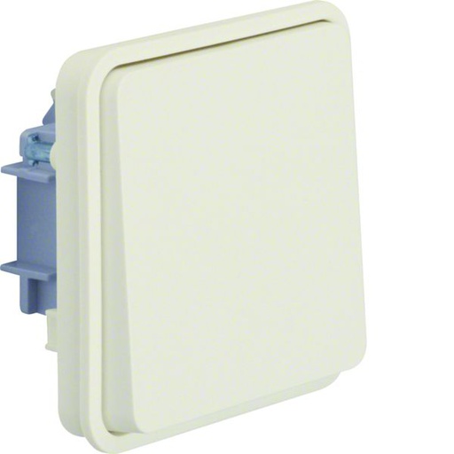 [HAG-WNA020B] Bouton poussoir à fermeture 1F Cubyko étanche IP55 associable blanc WNA020B
