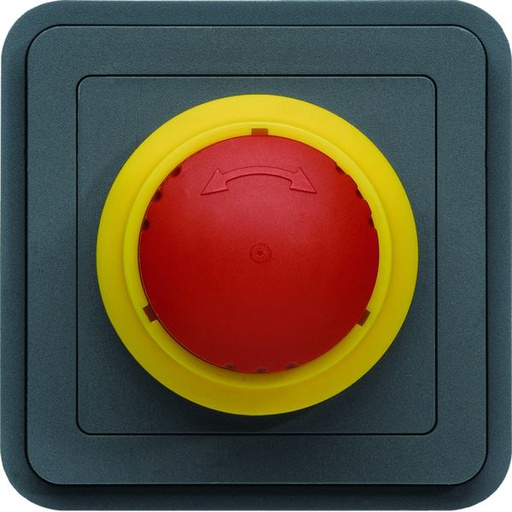 [HAG-WNA033] cubyko Arrêt d'urgence 1/4 tour associable gris IP55 WNA033