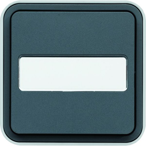 [HAG-WNC025] cubyko Poussoir porte-étiquette 1F saillie gris IP55 WNC025