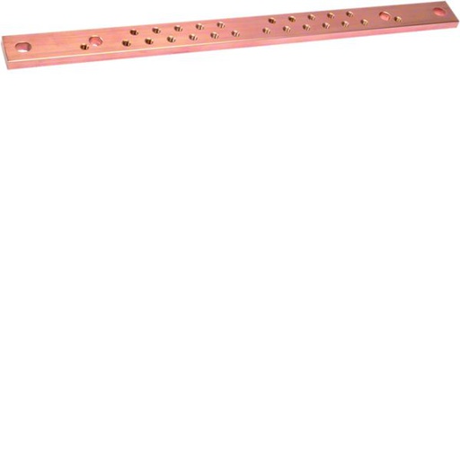 [HAG-UM30A4] Barre cuivre perforé M6 630A 30x10x430mm UM30A4