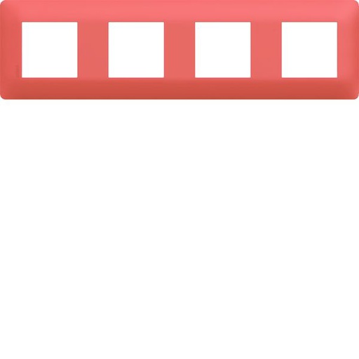 [HAG-WE554] Plaque de finition Essensya 4 postes Coral WE554