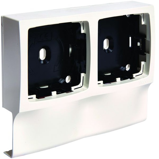 [HAG-ATA123499016] Support double appareillage Legrand pour moulure Ateha ATA12/16x30 Blanc ATA123499016