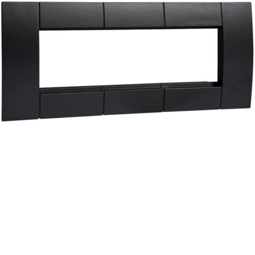 [HAG-GT4539011] Support d'appareillage 45x45 triple noir pour goulottes alu GT4539011