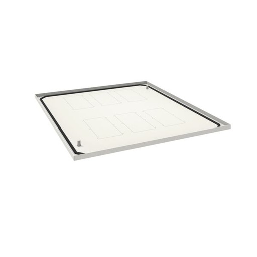 [HAG-FN100E] Plaque passe câbles ouverte quadro evo P600xL450mm Blanc pur FN100E