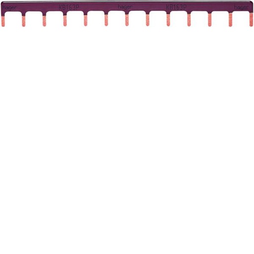 [HAG-KB963P] Barre de pontage 1P 63A à languette 10mm² marron 11modules KB963P