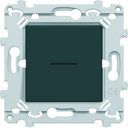 [HAG-WE023A] InterBP Duo Essensya va et vient ou bouton poussoir à voyant Anthracite WE023A