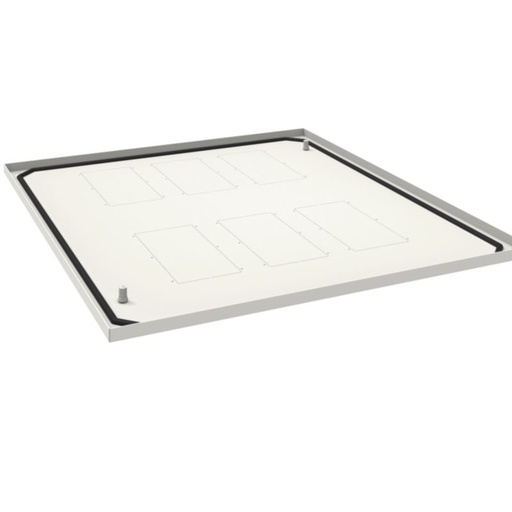 [HAG-FN112E] Plaque passe câbles ouverte quadro evo P600xL1000mm Blanc pur FN112E