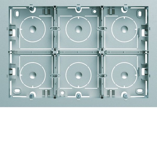 [HAG-WXA686T] Boite saillie gallery 16 modules titane WXA686T