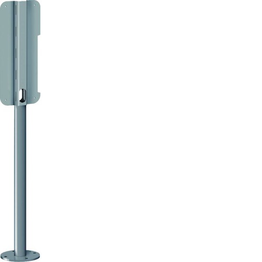 [HAG-XEVA135] Pied tubulaire pour 2 bornes de recharge référence XEV1K, XEV1R RAL7021 XEVA135