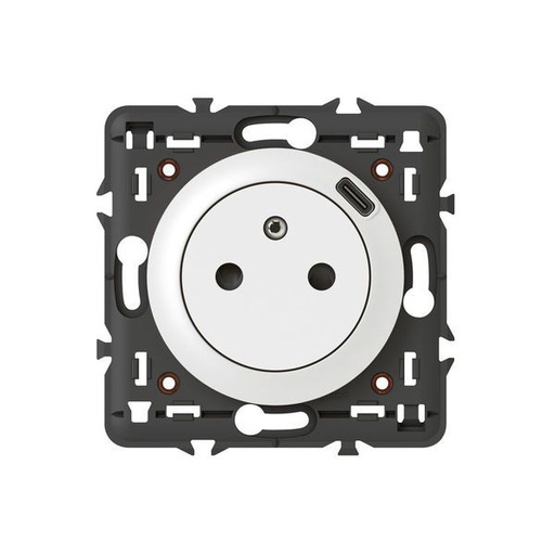 [LEG068127] Prise 2P+T Fr Surf Usb Type C Blanc legrand 068127