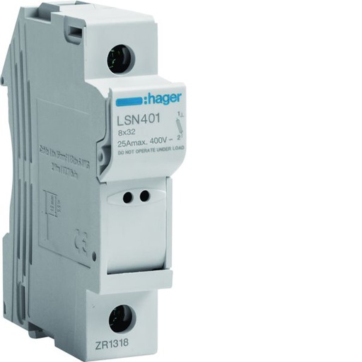 [HAG-LSN401] Coupe-circuit 1P 25A 400V L32 1 module LSN401