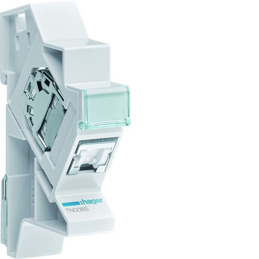 [HAG-TN008S] Connecteur RJ45 cat.6a + support modulaire pour grade 3TV TN008S