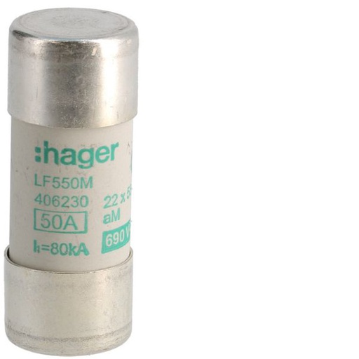 [HAG-LF550M] Cartouche fusible industrielle 22x58 aM 50A LF550M