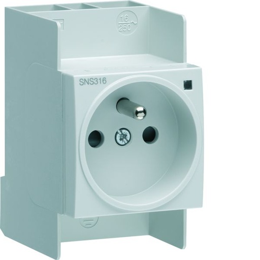 [HAG-SNS316] Prise de courant modulaire 16A 2P+T avec voyant version SanVis (FR) SNS316
