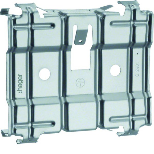 [HAG-G2401] Borne de terre universelle p goulotte encastrée BKIS simple haut épais 12,5 mm G2401