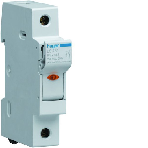 [HAG-L43201] Coupe circuit 1P+N 20A 250V L31 voyant 1 module L43201