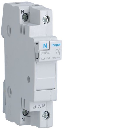 [HAG-L50600] Coupe circuit 1P+N 32A 400V L38 1 module L50600