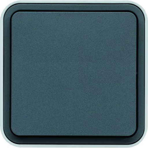 [HAG-WNC001EC] cubyko leaf interrupteur ou va-et-vient étanche IP55 gris installation saillie WNC001EC
