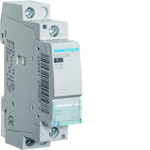[HAG-ESC126] Contacteur 25A, 1O, 230V ESC126