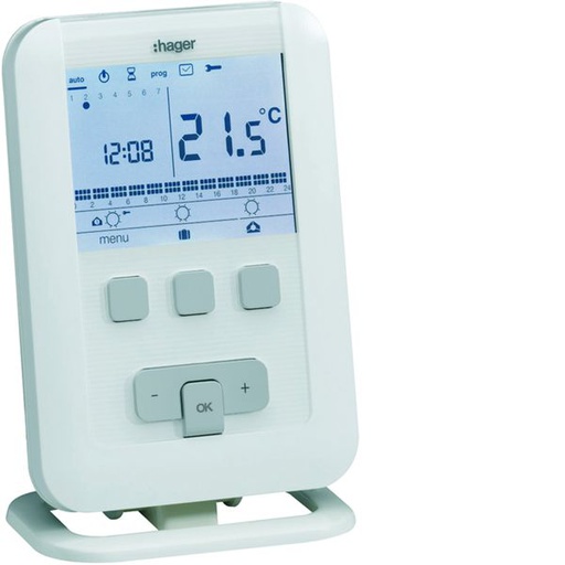 [HAG-EK660P] Programmateur radio pour chauffage électrique 1-2-3 zones 7j EK660P