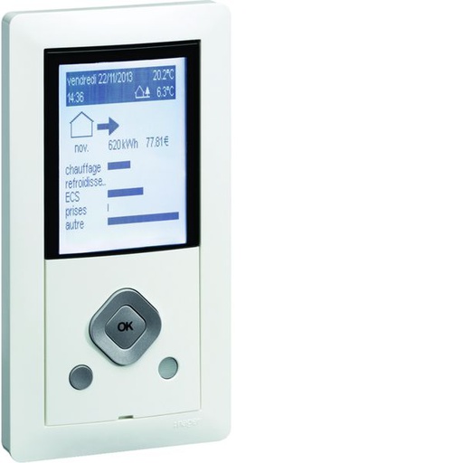 [HAG-EC410] Afficheur de consommation multi-énergies Essensya RT2012 EC410
