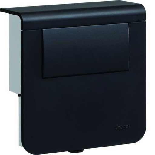 [HAG-SL200809LED9011] Support d'appareillage équipé d'un tranfo LED 30W Noir SL200809LED9011