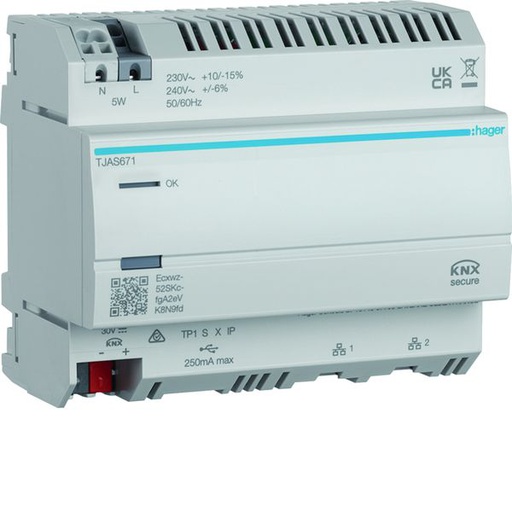 [HAG-TJAS671] Serveur domotique résidentiel Domovea basic compatible KNX Secure TJAS671