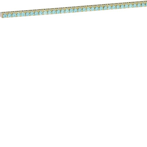 [HAG-K160F] Barrette laiton sans socle L482mm 61X10-16mm univers+support et connexion 250 A K160F