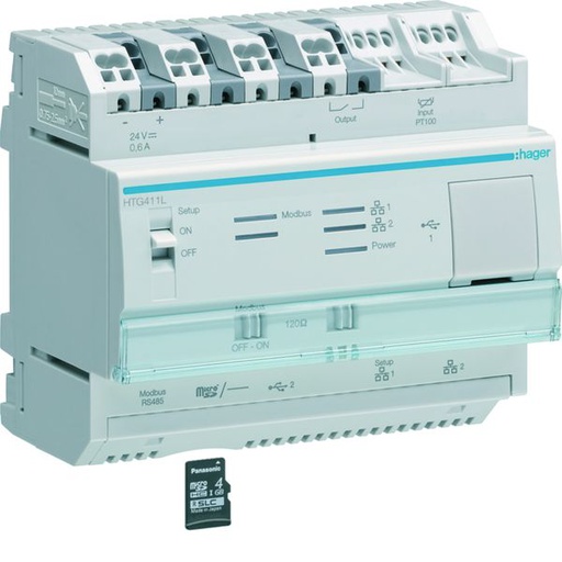 [HAG-HTG411L] Gestionnaire énergétique agardio.manager light multi-énergies 120 compteurs HTG411L