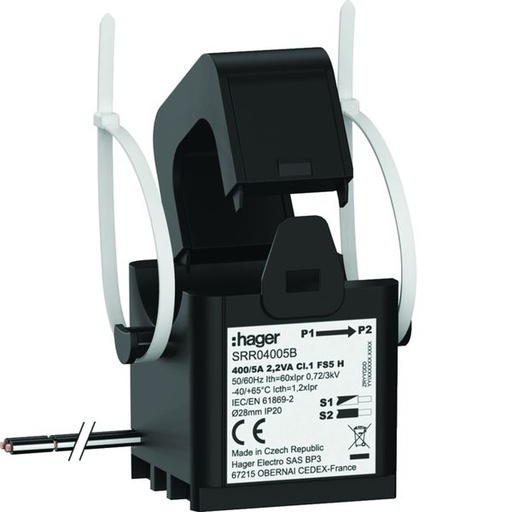 [HAG-SRR04005B] Transformateur de Courant Ouvrant SC2 28mm 400/5A 2.2VA Classe 1 SRR04005B