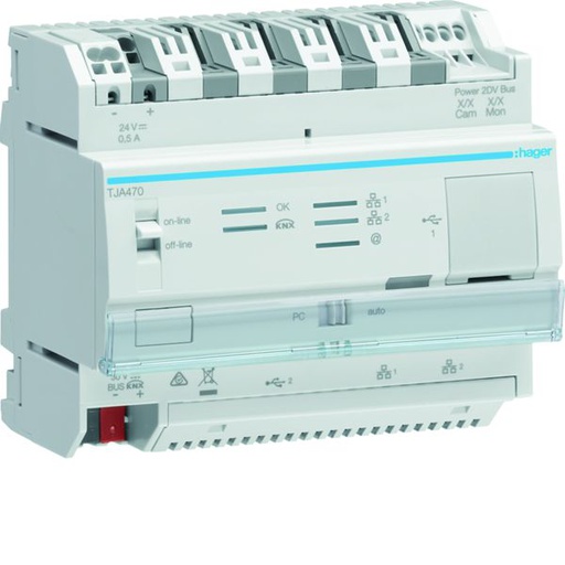 [HAG-TJA470] Serveur domotique KNX Secure Domovea expert avec module automatisme TJA470