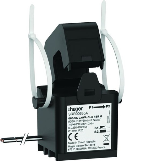 [HAG-SRR00635A] Transformateur de Courant Ouvrant SC1 18mm 063/5A 0.6VA Classe 3 SRR00635A