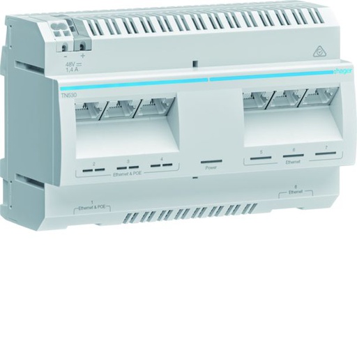 [HAG-TN530] Switch modulaire 8 ports Gbit dont 4 POE TN530