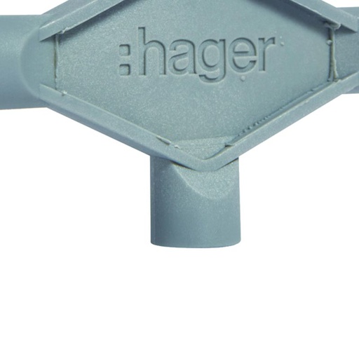 [HAG-FZ850] Clé triangle + carré + double barre pour armoire quadro+ FZ850