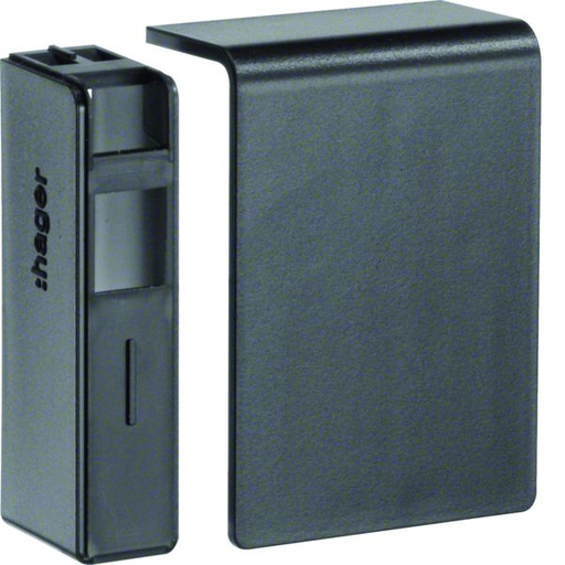 [HAG-SL2005569011] Embout pour plinthe 20x55mm Noir SL2005569011