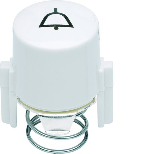 [HAG-WMV783S] 1930 Enjoliveur de poussoir à voyant E10 symbole sonnette WMV783S