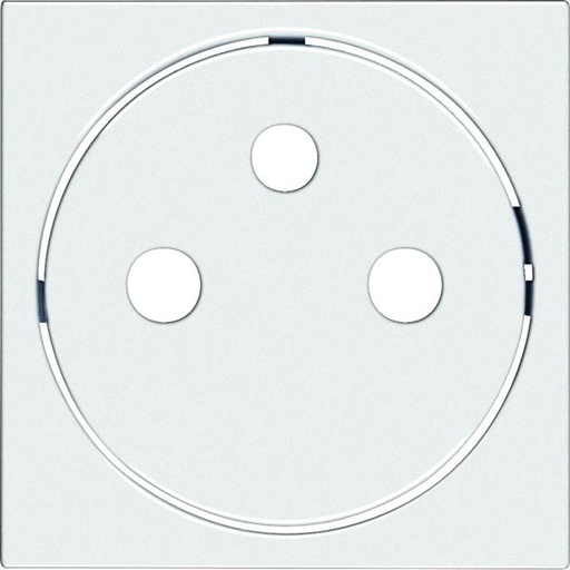 [HAG-WXD106B] Enjoliveur Gallery prise de courant affleurante 2P+T, finition Pure WXD106B