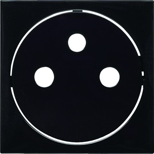 [HAG-WXD106N] Enjoliveur Gallery prise de courant affleurante 2P+T, finition Night WXD106N