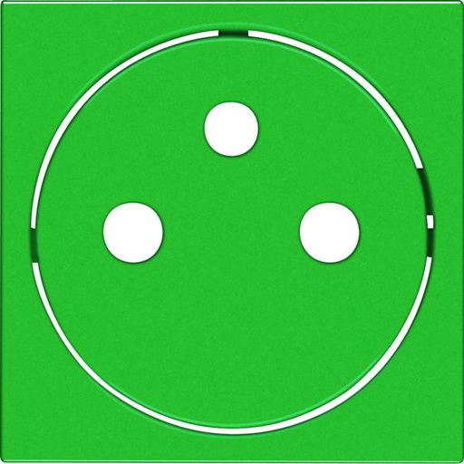 [HAG-WXD106V] Enjoliveur Gallery prise de courant affleurante 2P+T, finition Vert WXD106V