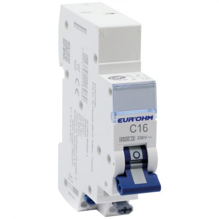 [EUROHM20322] Disjonteur 1P+N 32A Courbe C Connexion Rapide eurohm