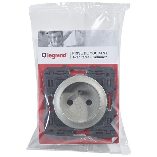 [LEG099752] Prise 2P+T F/B Bornes A Vis "Spec. 4Mm2 Et Repiquage" Diy Co legrand 099752