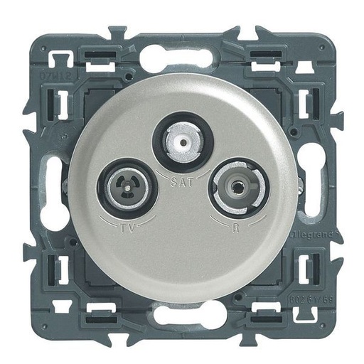 [LEG099768] Prise Tv/Rd/Sat (Male/Femelle 9,52/"F") Diy Composable N3 legrand 099768