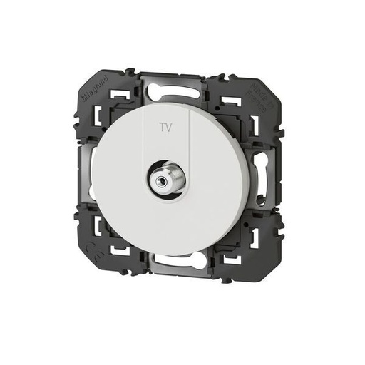 [LEG095223] Prise Tv Type F À Visser Dooxie Finition Blanc Blister legrand 095223