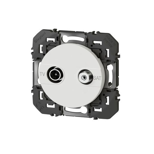 [LEG095224] Prise Tv-Sat Étoile Blindée Dooxie Finition Blanc Blister legrand 095224