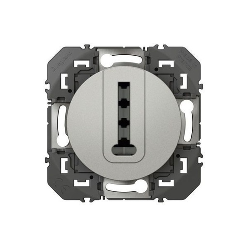 [LEG095256] Prise Téléphone En T Dooxie Finition Alu Blister legrand 095256