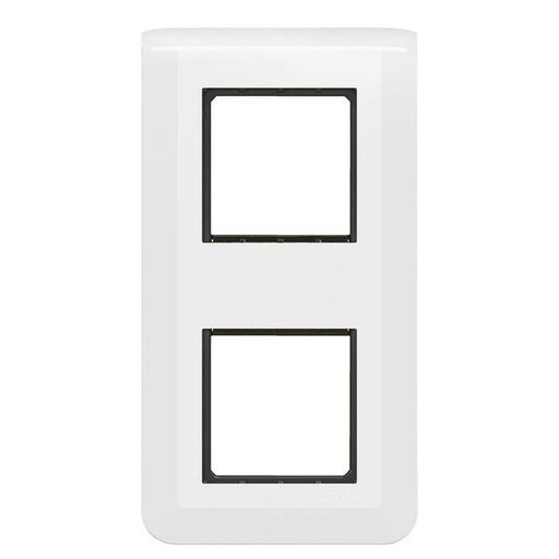 [LEG099473] Mosaic Support + Plaque 2X2 Modules Montage Vertical Blanc legrand 099473